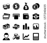 money icon set | Shutterstock .eps vector #157240655