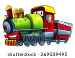 Cartoon Steam Train  ...