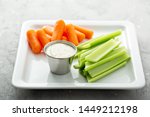 Celery And Carrot Sticks With...