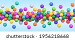 colorful flying balls. many... | Shutterstock .eps vector #1956218668