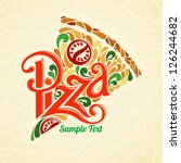 pizza design template | Shutterstock .eps vector #126244682