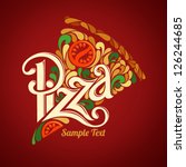 pizza design template | Shutterstock .eps vector #126244685