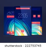 mobile interface wallpaper... | Shutterstock .eps vector #222753745