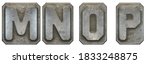 set of capital letters m  n  o  ... | Shutterstock . vector #1833248875