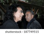 Small photo of SPITAK, ARMENIA - OCTOBER 1: Tony Iommi of Black Sabbath and one of his fans on October 1, 2009 in Spitak, Armenia. He visits Armenia within the framework of “Armenia Grateful 2 Rock” project.