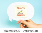 Business graph and chart of growth hacking. Marketing concept.