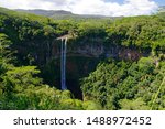 Chamarel Falls located in the Black River Gorges National Park, Mauritius