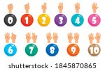 Concept Of Multi Colored Numbers