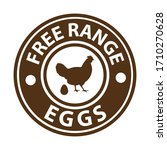 Free Range Eggs  Brown Rubber...