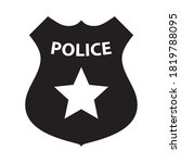 police badge black and white ... | Shutterstock .eps vector #1819788095