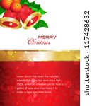 greetings for merry christmas... | Shutterstock .eps vector #117428632