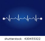 abstract heart beats cardiogram ... | Shutterstock .eps vector #430455322