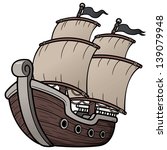 Cartoon Ship Vector Clipart image - Free stock photo - Public Domain ...