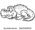 vector illustration of cartoon... | Shutterstock .eps vector #260340902