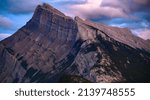 Small photo of Rundle Mountain in Banff, Alberta Canada