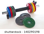 picture of a weight with... | Shutterstock . vector #140290198