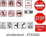 Vector Road Signs