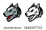 Wolf Head Mascot Emblem....