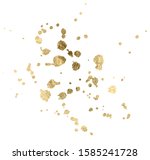 watercolor gold drop splash... | Shutterstock .eps vector #1585241728