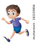 Running Boy Cartoon Clipart Free Stock Photo - Public Domain Pictures