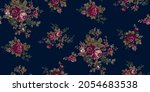 seamless classic rose textile... | Shutterstock .eps vector #2054683538