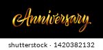 anniversary gold vector text... | Shutterstock .eps vector #1420382132