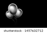 black and white balloons... | Shutterstock .eps vector #1457632712