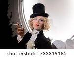Small photo of VIENNA, AUSTRIA - OCT 4, 2017: Marlene Dietrich, German actress and singer, Madame Tussauds wax museum in Vienna.