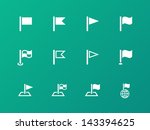 waving flag icons for banners ... | Shutterstock .eps vector #143394625