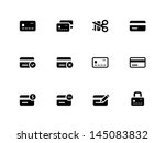 credit card icons on white... | Shutterstock .eps vector #145083832