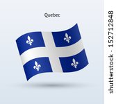 Province Of Quebec Flag Waving...