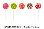 Set of colorful lollipops...