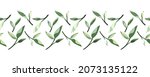 vector floral horizontal... | Shutterstock .eps vector #2073135122