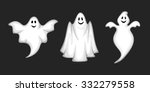 set of three vector white... | Shutterstock .eps vector #332279558