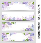 Vector Web Banners With Purple  ...