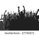 hands silhouettes | Shutterstock .eps vector #27740371