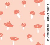 fly agaric seamless pattern.... | Shutterstock .eps vector #1850570845