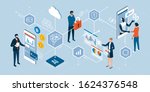 innovative technologies and... | Shutterstock .eps vector #1624376548