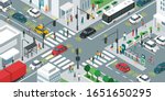 smart transportation  people... | Shutterstock .eps vector #1651650295