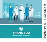 thank you brave healthcare... | Shutterstock .eps vector #1666530445