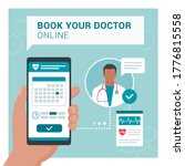 book your doctor online ... | Shutterstock .eps vector #1776815558