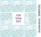 nice pattern from beauty flowers | Shutterstock .eps vector #56804101