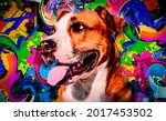 Colorful Artistic Dog Muzzle...