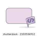 blank note board with code... | Shutterstock .eps vector #2103536912
