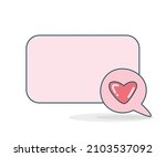 blank note board with heart... | Shutterstock .eps vector #2103537092