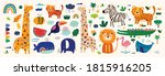 cute vector cartoon animals.... | Shutterstock .eps vector #1815916205