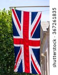  Union Jack Flag Flying From A...