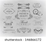 typography  calligraphic design ... | Shutterstock .eps vector #146866172