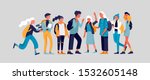 happy teenagers and students.... | Shutterstock .eps vector #1532605148