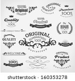 vintage calligraphy  decoration ... | Shutterstock .eps vector #160353278